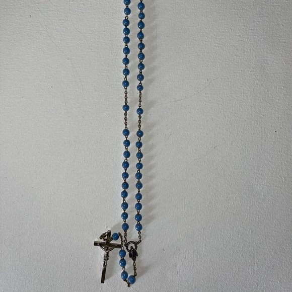 Rosary Beads Blue 💙 Authentically Vintage - Picture 5 of 10